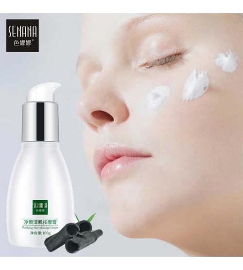 Senana Charcoal Purifying Skin Massage Cream Deep Cleansing 100g